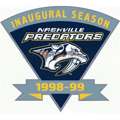 Nashville Predators T-shirts Iron On Transfers N219 - Click Image to Close